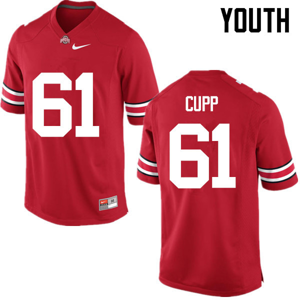 Youth Ohio State Buckeyes #61 Gavin Cupp Red Game College Stitched Football Jersey 23BK047MR